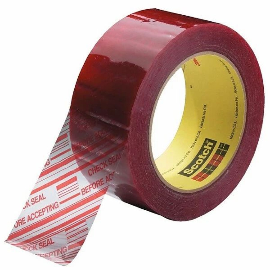 Tape * | Scotch Security Tape 3M 2 X 110 Yds. X 1.9 Mil 3779 Preprinted Carton Sealing Tape, Clear 6/Pk