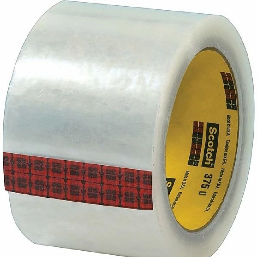 Packing Tape & Dispensers * | Hot Melt Tapes Scotch #375 Hot Melt Packaging Tape, 3 X 165 ., Clear, 24/Case