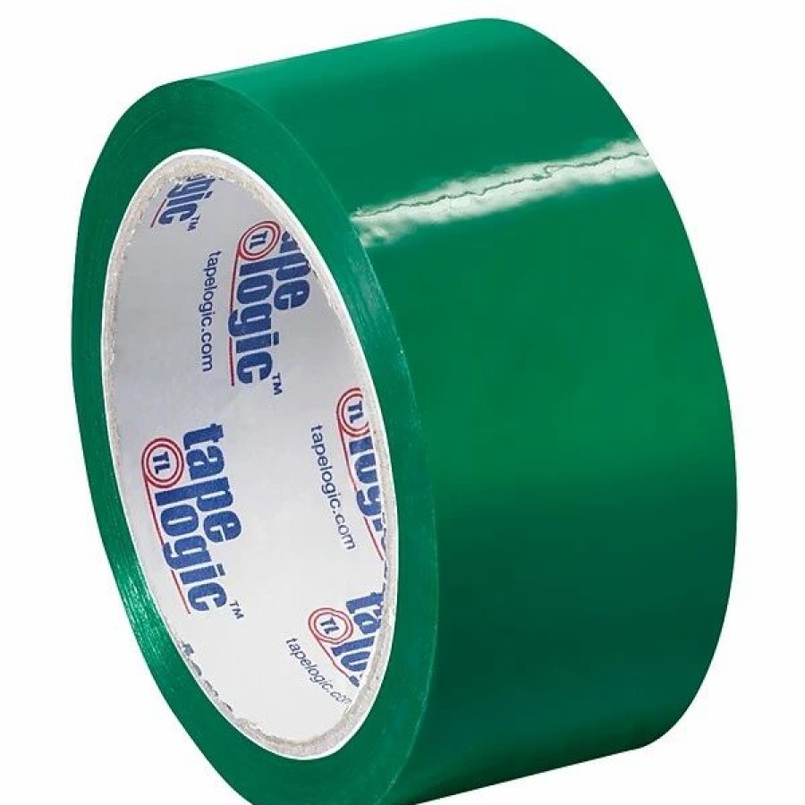 Packing Tape & Dispensers * | Packing Tape Tape Logic 2 W X 55 Yards X 2.2 Mil Carton Sealing Tape, Green, Pack Of 6 (T90122G6Pk)