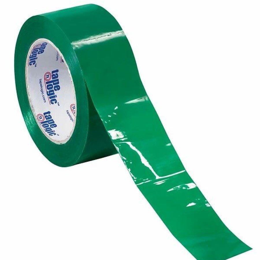 Packing Tape & Dispensers * | Packing Tape Tape Logic 2 W X 55 Yards X 2.2 Mil Carton Sealing Tape, Green, Pack Of 6 (T90122G6Pk)