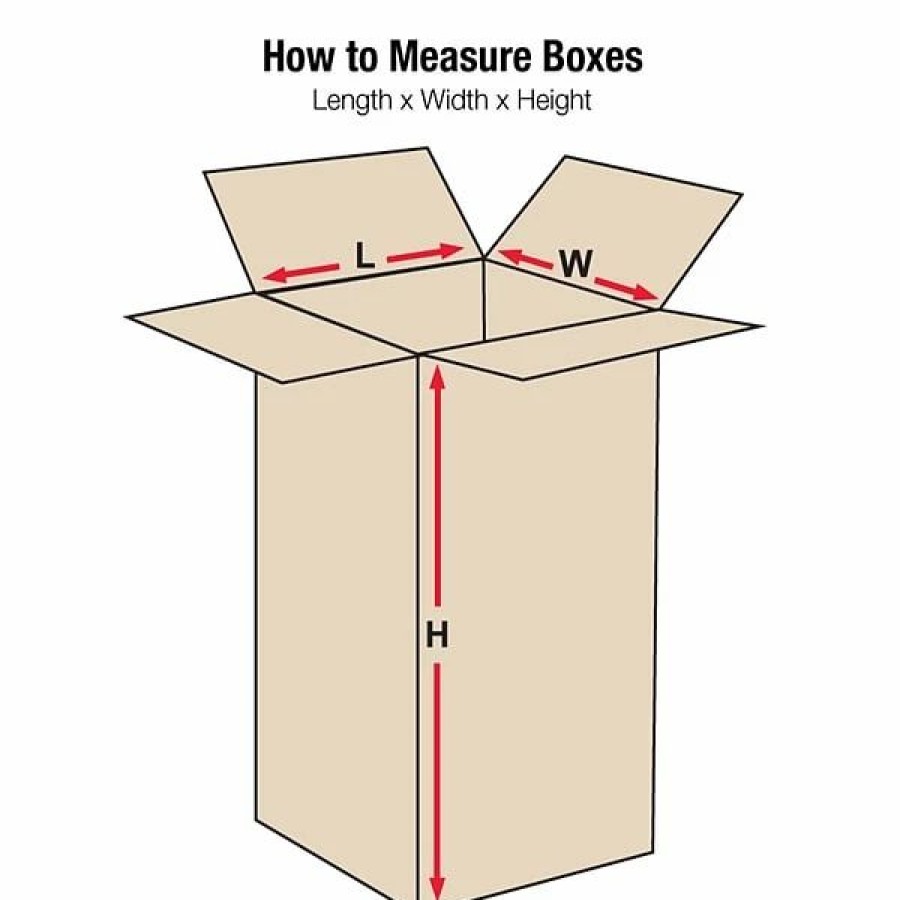 Corrugated Boxes & Pads * | Partners Brand 4 X 4 X 38 Shipping Boxes, Brown, 25/Bundle (4438)