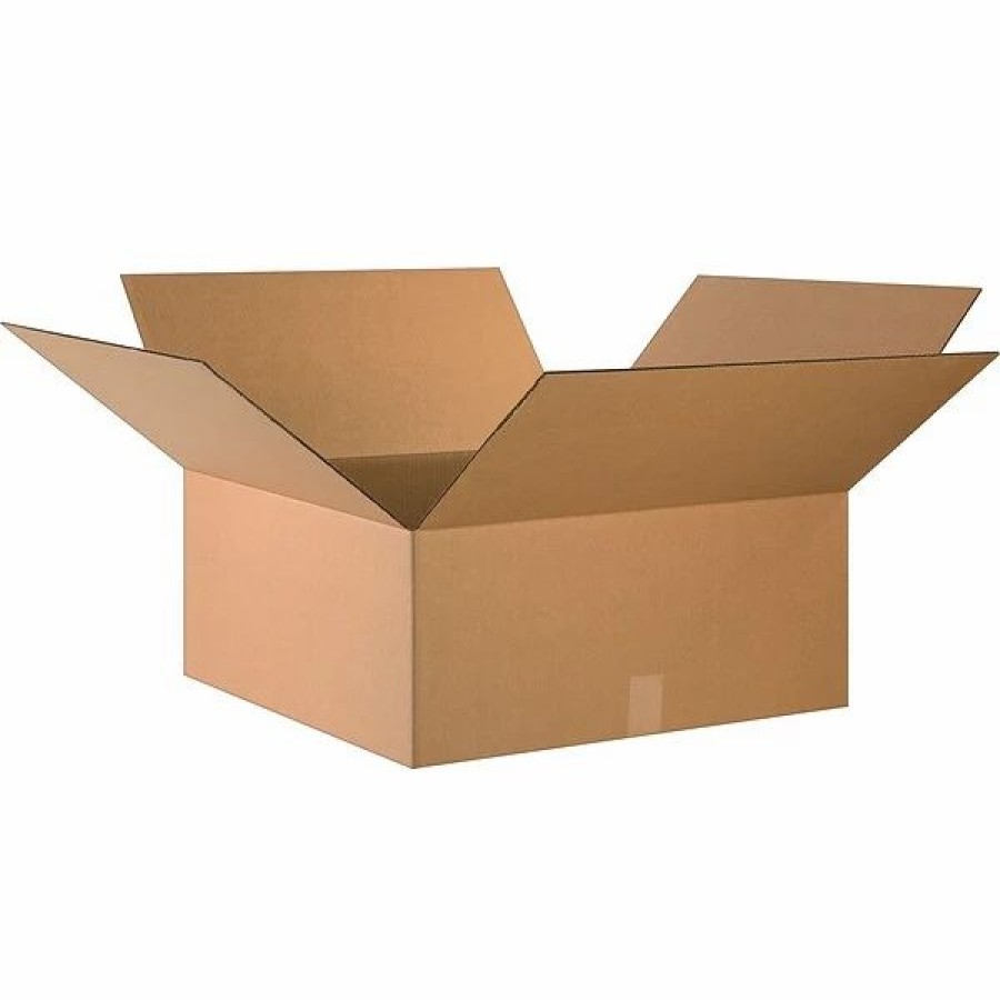 Corrugated Boxes & Pads * | Quill Brand Corrugated Moving Boxes 24 X 24 X 10 Shipping Boxes, 32 Ect, Brown, 10/Bundle (242410)