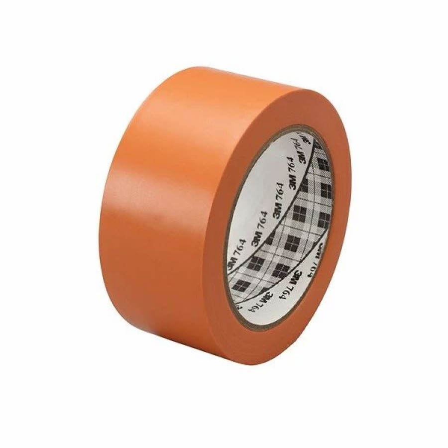 Tape * | 3M 1 X 36 Yds. General Purpose Solid Vinyl Safety Tape 764, Orange, 6/Pack