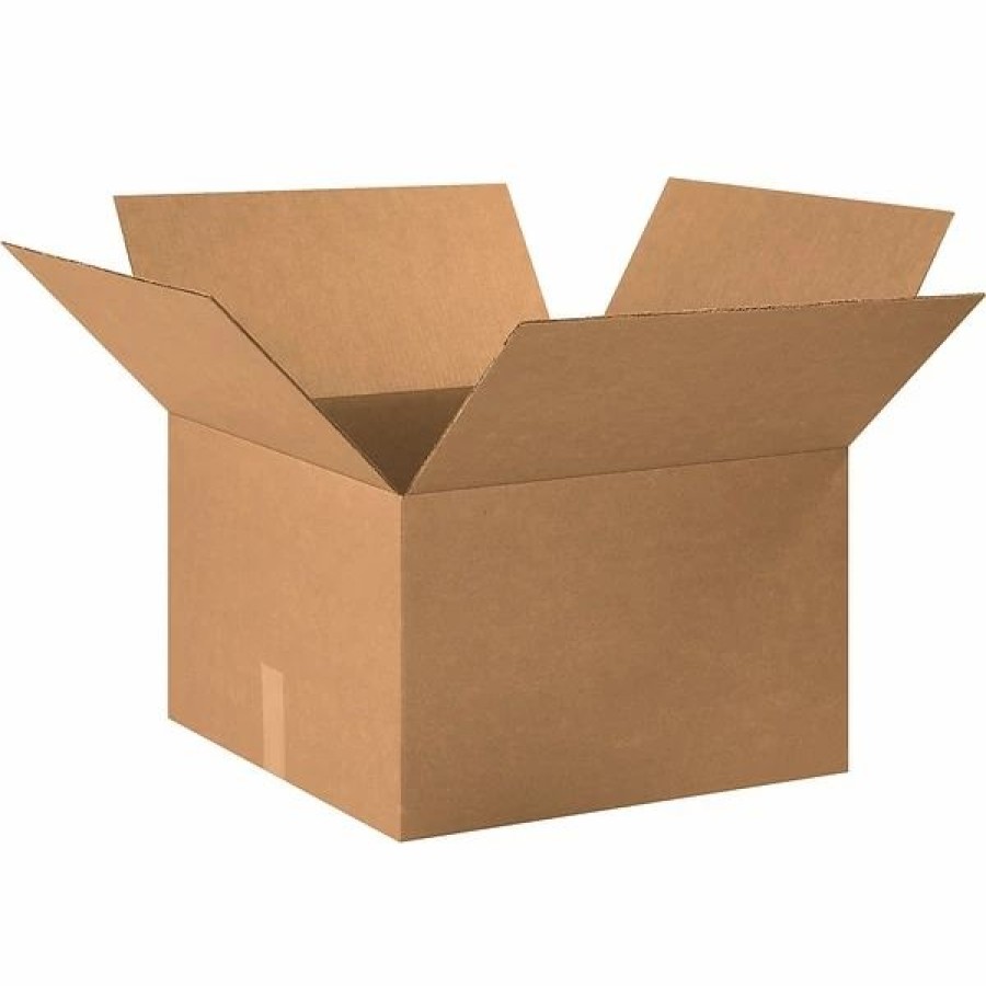 Corrugated Boxes & Pads * | Quill Brand Corrugated Moving Boxes 20 X 20 X 11 Shipping Boxes, 32 Ect, Brown, 15/Bundle (202011)