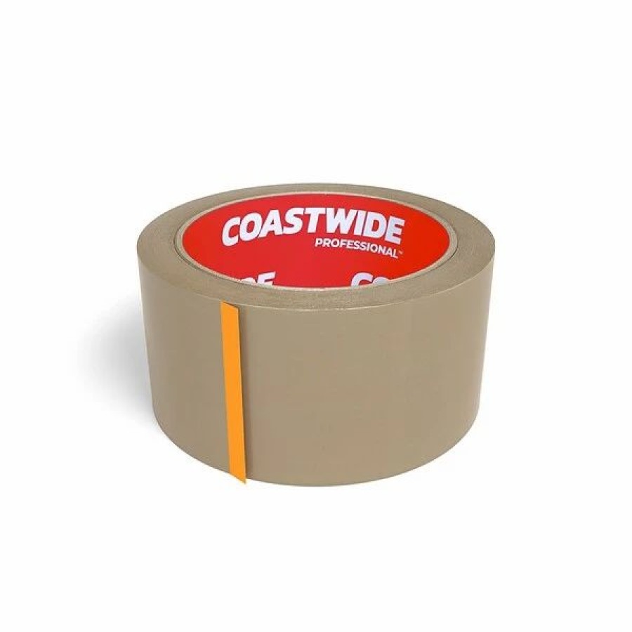 Packing Tape & Dispensers * | Hot Melt Tapes Coastwide Professional 2 X 55 Yds. Industrial Packing Tape, Tan, 36/Carton (Cw55988)