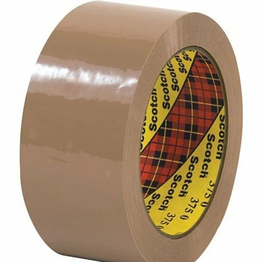 Packing Tape & Dispensers * | Hot Melt Tapes Scotch #375 Hot Melt Packaging Tape, 2 X 55 Yds., Tan, 36/Case