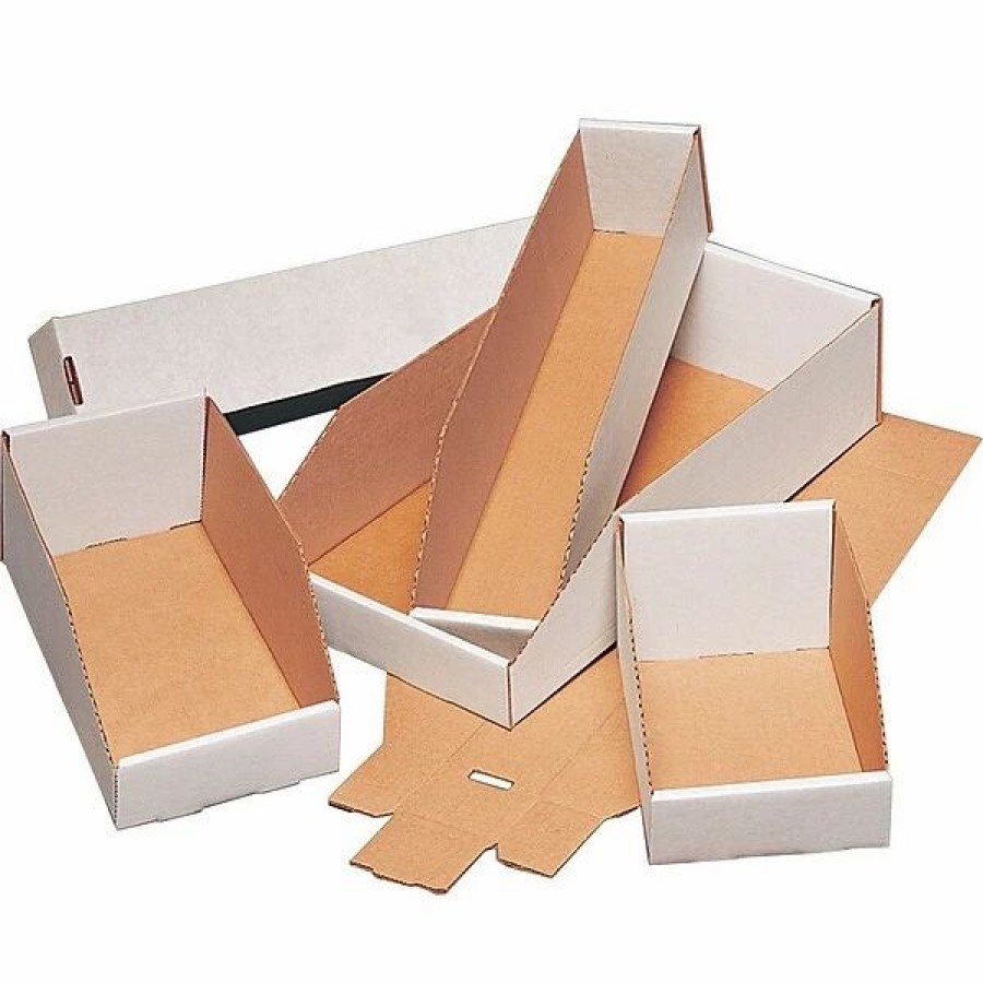 Corrugated Boxes & Pads * | The Packaging Wholesalers Open Top Bin Boxes, 8 X 18 X 4 1/2 , 50/Bundle