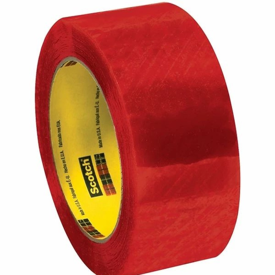 Tape * | Scotch Specialty Tape 3M 3199 Security Tape, 2.0 Mil, 2 X 110 Yds., Clear/Red, 36/Case (T9023199)