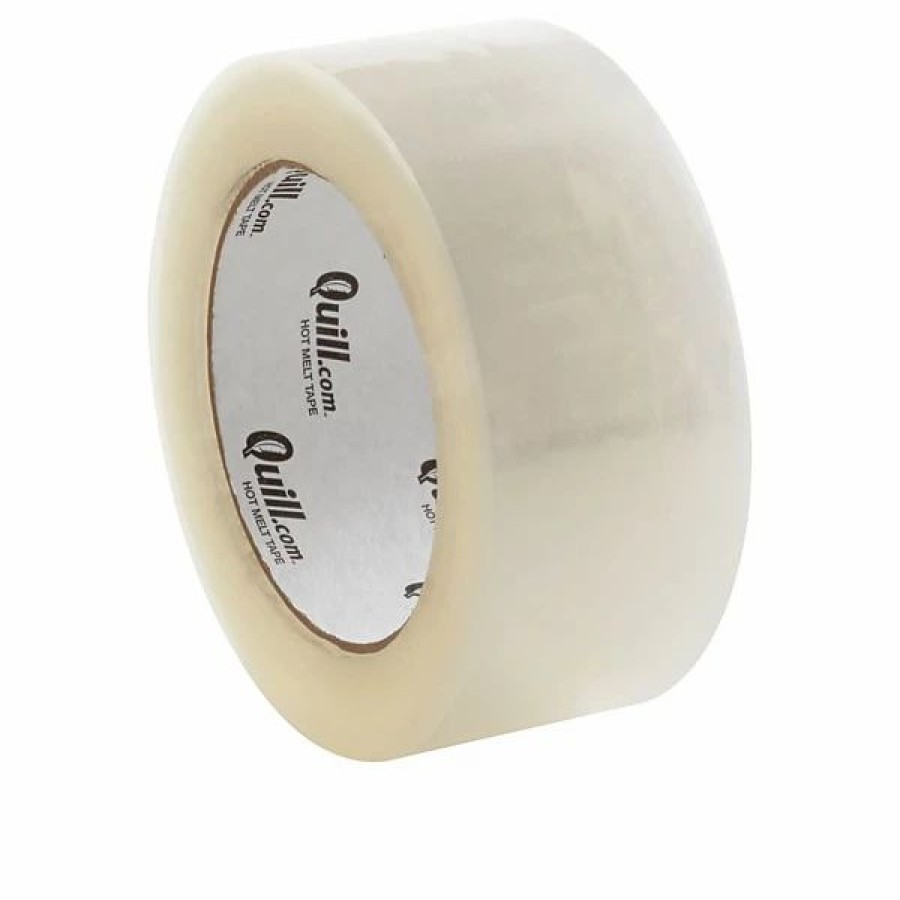 Packing Tape & Dispensers * | Quill Brand Hot Melt Shipping Packaging Tape, 1.9 Mil, 2 X 110 Yds., Clear, 6/Pack (F219/959Cl)