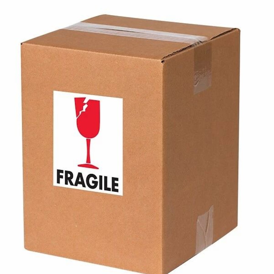 Filing Accessories * | Labels Tape Logic Fragile (Glass) Shipping Label, 3 X 4 , 500/Roll