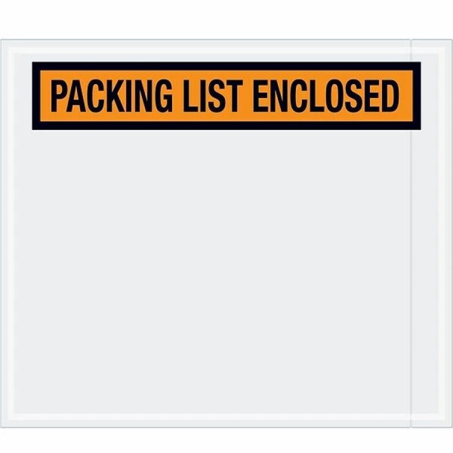 Filing Accessories * | Packing List Envelopes Tape Logic "Packing List Enclosed" Envelopes, 10 X 12 , Orange, 500/Case (Pl434)