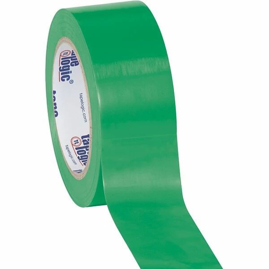 Tape * | Tape Logic Solid Vinyl Safety Tapes Tape Logic 2 X 36 Yds. Solid Vinyl Safety Tape, Green, 3/Pack