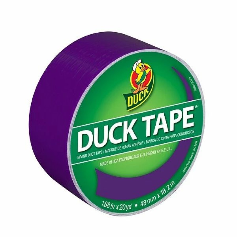 Tape * | Duck Heavy Duty Duct Tapes, Purple/Orange/Green, 3 Rolls/Pack (Ducksec3Pk-Stp)