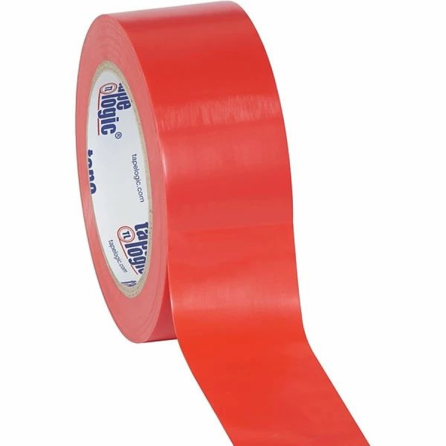 Tape * | Tape Logic Solid Vinyl Safety Tapes Tape Logic 2 X 36 Yds. Solid Vinyl Safety Tape, Red, 3/Pack