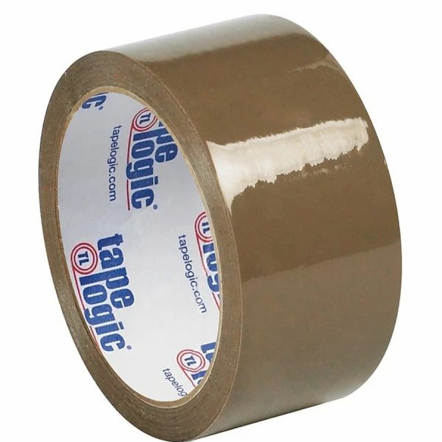 Packing Tape & Dispensers * | Acrylic Tape Tape Logic #53 Pvc Natural Rubber Carton Sealing Tape, 2.1 Mil, 2 X 55 Yds., Tan, 6/Carton (T90153T6Pk)