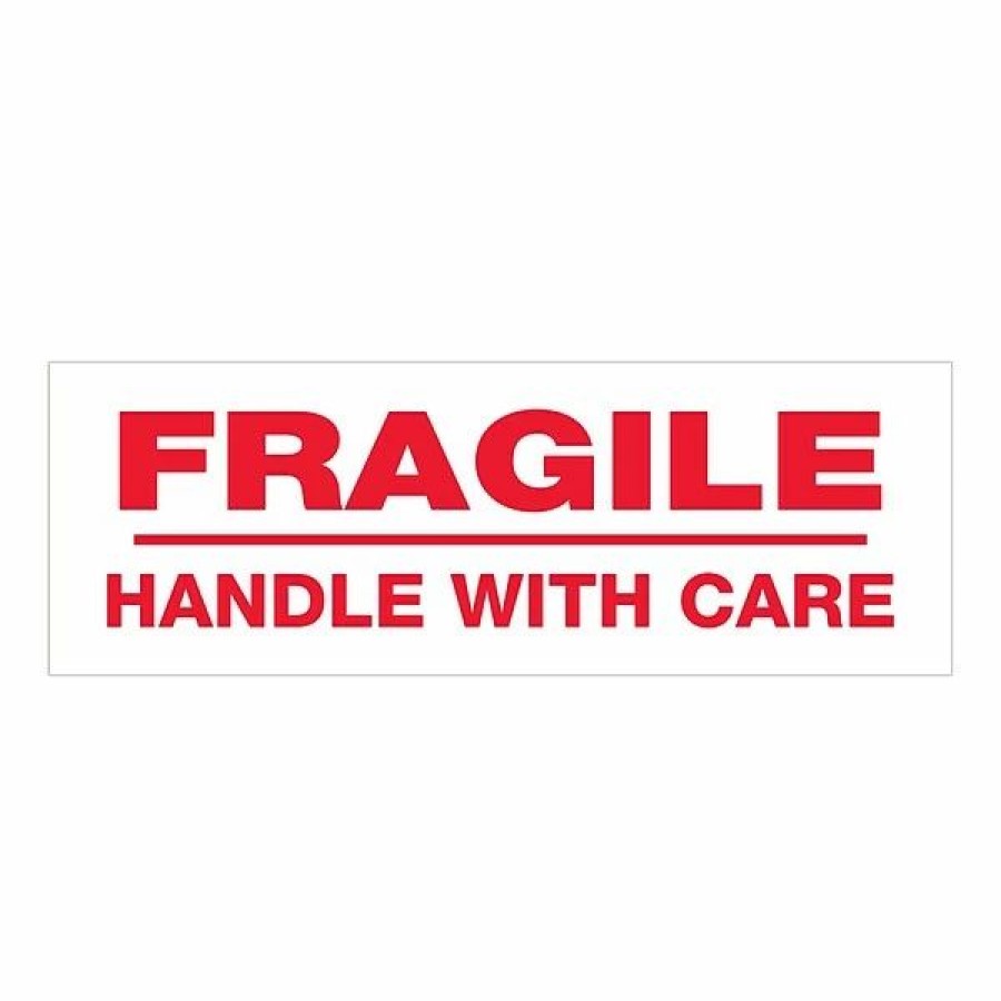 Filing Accessories * | Shipping Tags & Seals Tape Logic 2 X 110 Yds. Pre Printed "Fragile Handle With Care" Carton Sealing Tape, 18/Pack