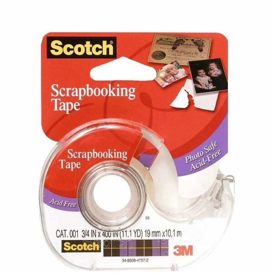 Tape * | Specialty Tape 3M Scrapbooking Tape 3/4 In. X 400 In. Roll [Pack Of 4] (4Pk-001)