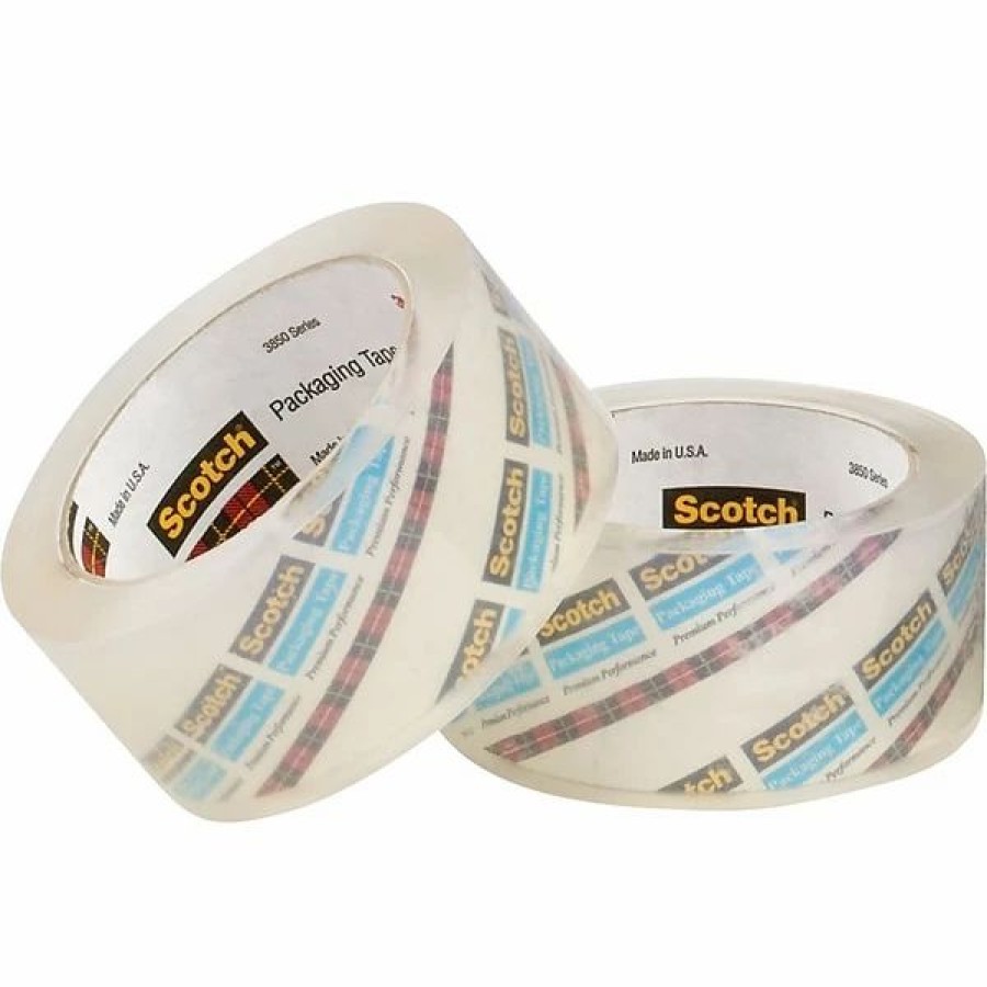 Packing Tape & Dispensers * | Scotch Crystal Clear 3850 Packing Tape, 2 X 55 Yds, 12/Rolls (T9013850)