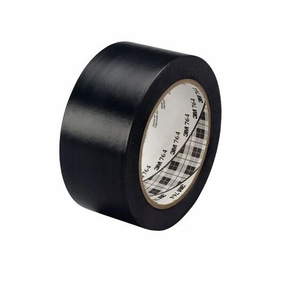 Tape * | 3M 2 X 36 Yds. General Purpose Solid Vinyl Safety Tape 764, Black, 6/Pack