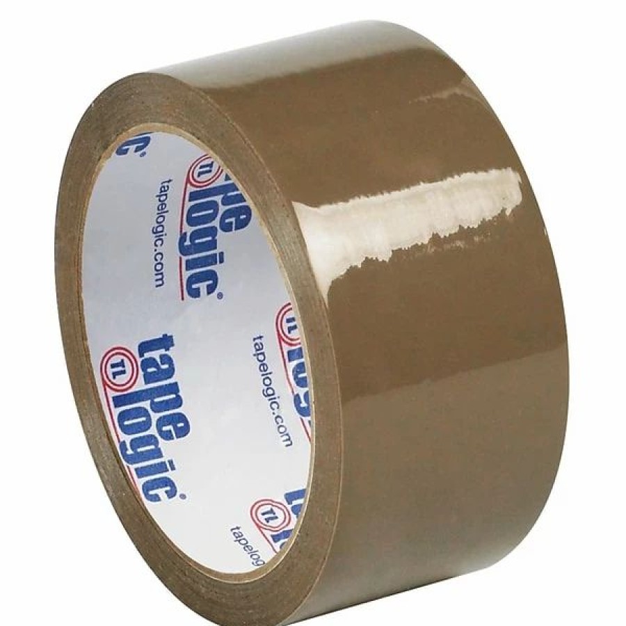 Packing Tape & Dispensers * | Acrylic Tape Tape Logic #50 Natural Rubber Carton Sealing Tape, 1.9 Mil, 2 X 55 Yds., Tan, 6/Carton (T90150T6Pk)