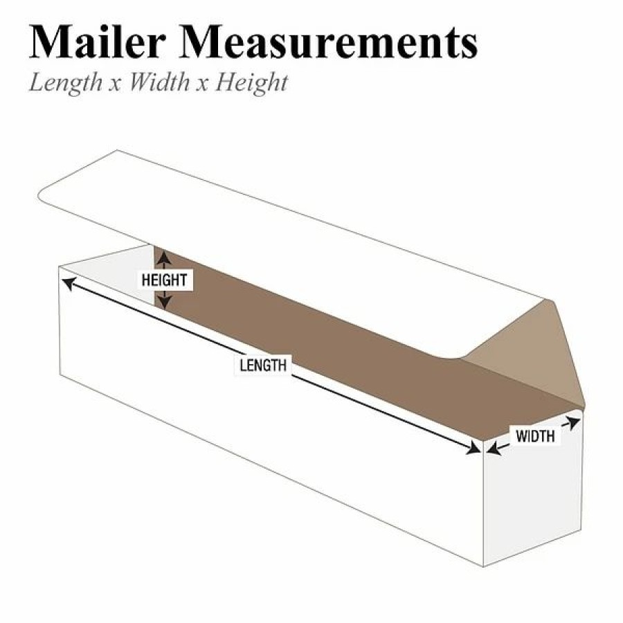 Corrugated Boxes & Pads * | Si Products Corrugated Boxes; 16 Length 16 " X 4 " X 4 " Shipping Boxes, White, 50/Bundle (M1644)