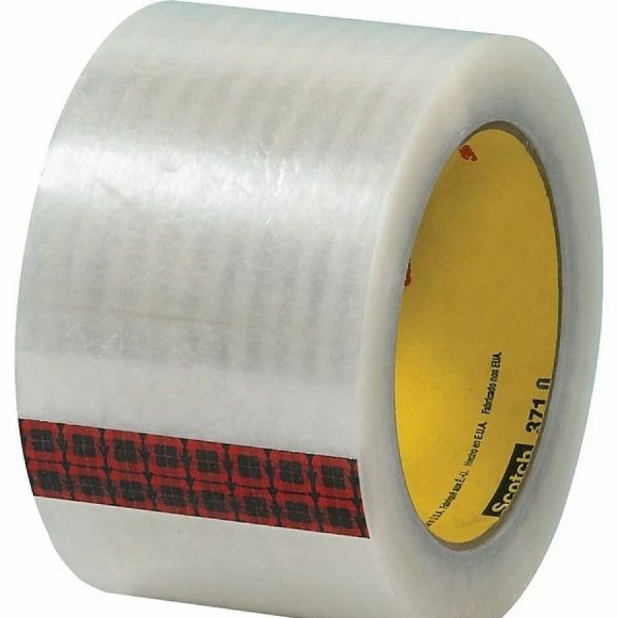 Packing Tape & Dispensers * | Hot Melt Tapes Scotch 371 Hot Melt Packing Tape, 1.9 Mil, 3 X 110 Yds., Clear, 24/Carton (Tcs3T905371X)