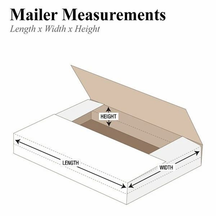 Corrugated Boxes & Pads * | The Packaging Wholesalers Easy Fold Mailers 9 X 6 X 1 Easy-Fold Mailers, 50/Bundle (M961)