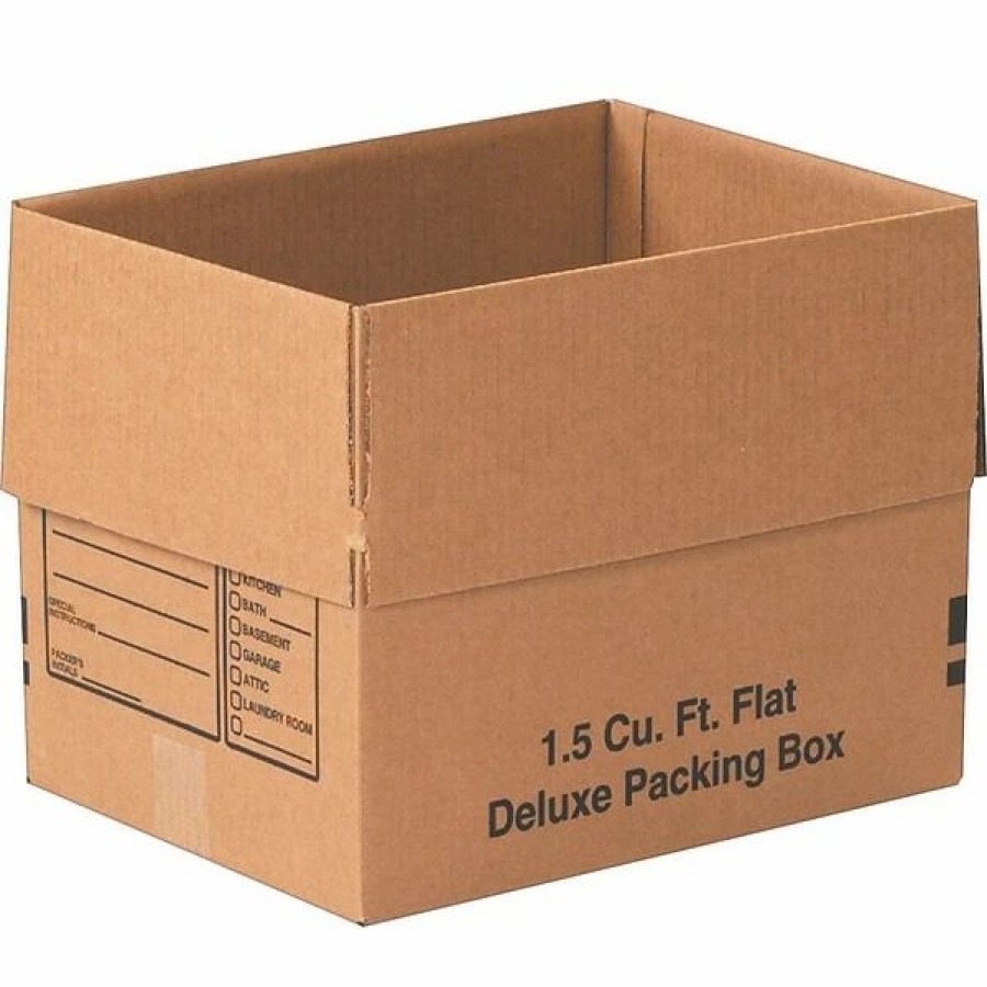 Corrugated Boxes & Pads * | Unbranded Corrugated Boxes; 16 Length 16(L) X 12(W) X 12(H)" Deluxe Moving Boxes, 32 Ect, Brown, 25/Bundle (161212Dpb)