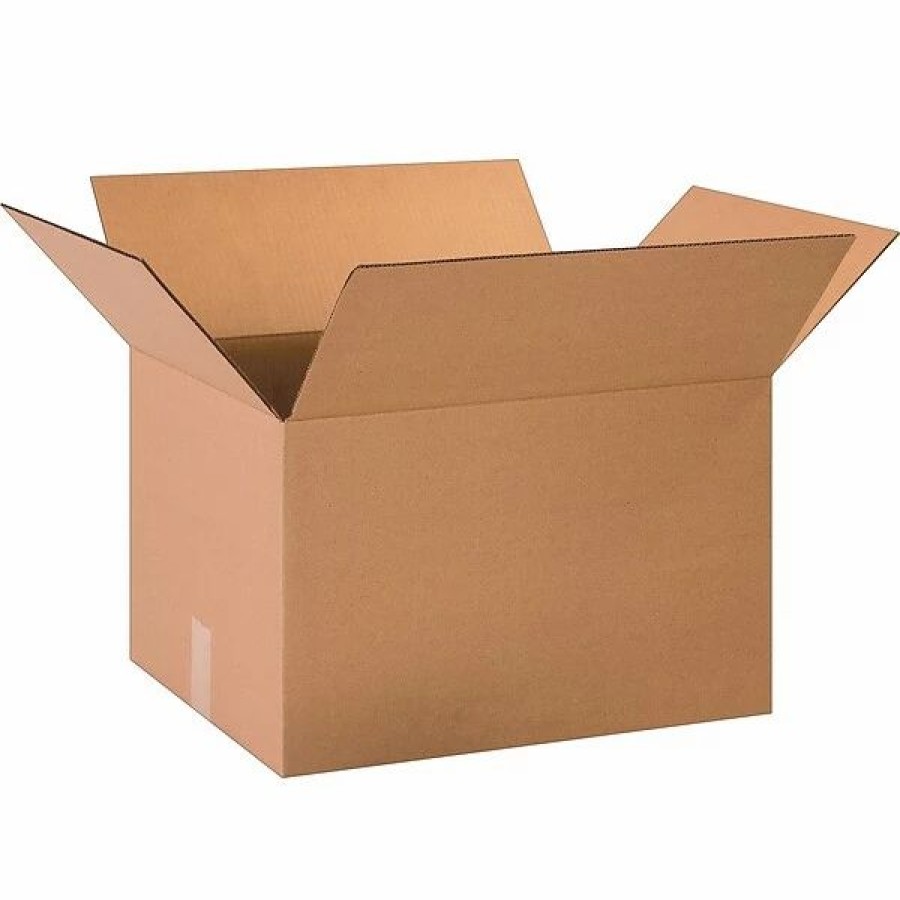 Corrugated Boxes & Pads * | Quill Brand Corrugated Moving Boxes 20 X 15 X 12 Shipping Boxes, 32 Ect, Brown, 25/Bundle (201512)