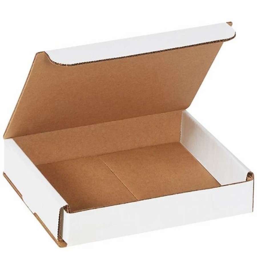 Corrugated Boxes & Pads * | White Mailers Partners Brand Corrugated Mailers, 6 X 5 X 1 , White, 50/Bundle (M651)