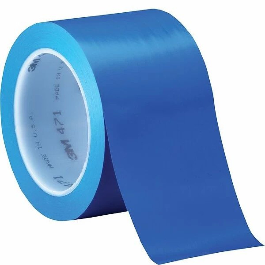 Tape * | 3M Solid Vinyl Safety Tapes 3M 3 X 36 Yds. Solid Vinyl Safety Tape 471, Blue, 3/Pack