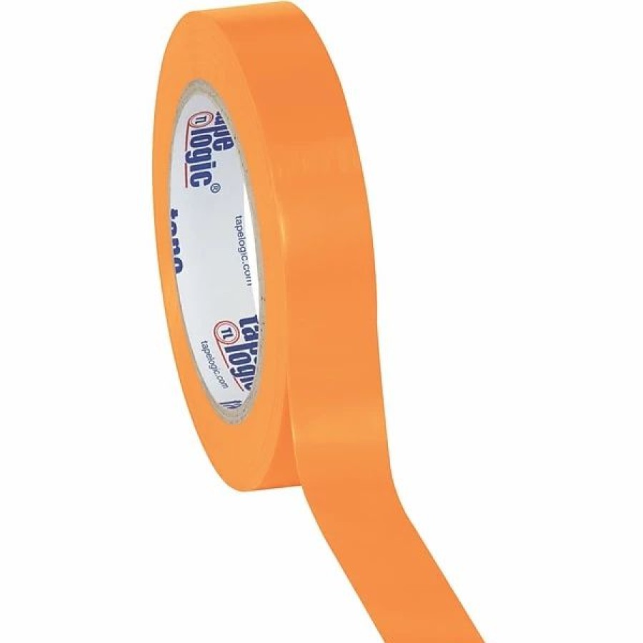 Tape * | Tape Logic Solid Vinyl Safety Tapes Tape Logic 1 X 36 Yds. Solid Vinyl Safety Tape, Orange, 3/Pack