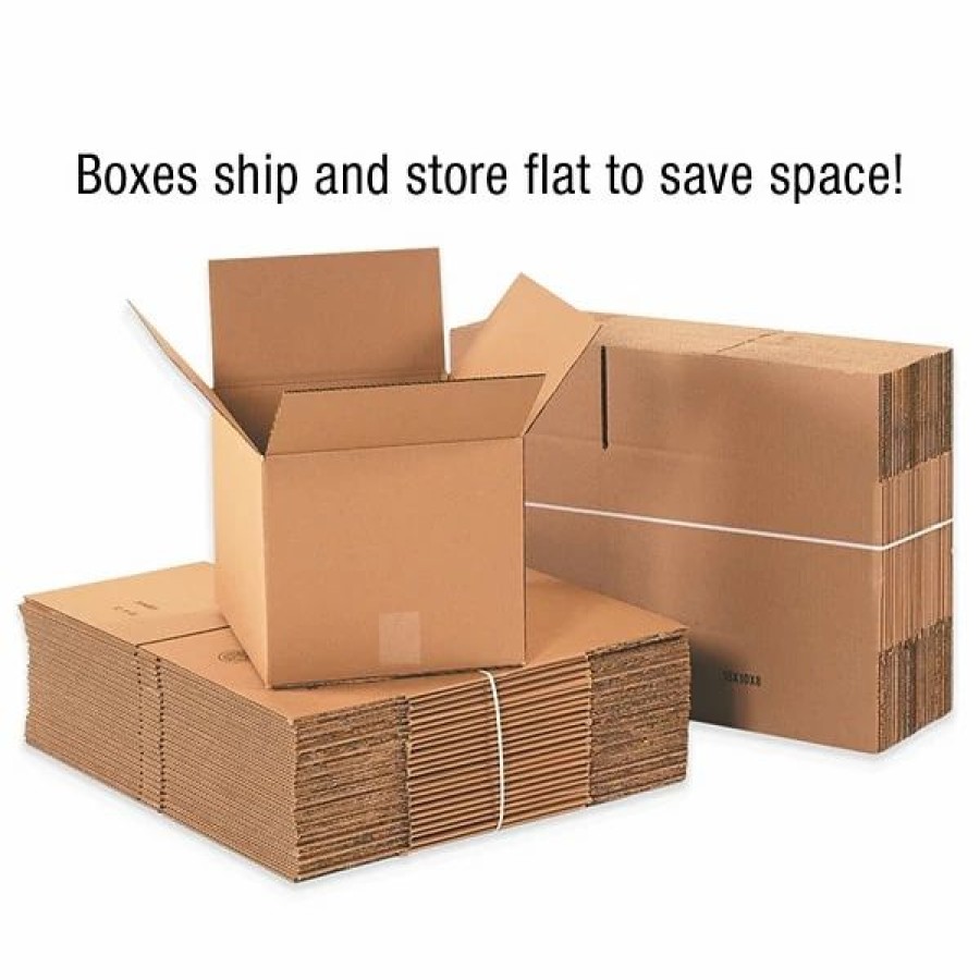 Corrugated Boxes & Pads * | Staples Corrugated Boxes; 26 Length Quill Brand 26 X 20 X 16 Corrugated Shipping Boxes, 200#/Ect-32 Mullen Rated Corrugated, Pack Of 10, (262016)