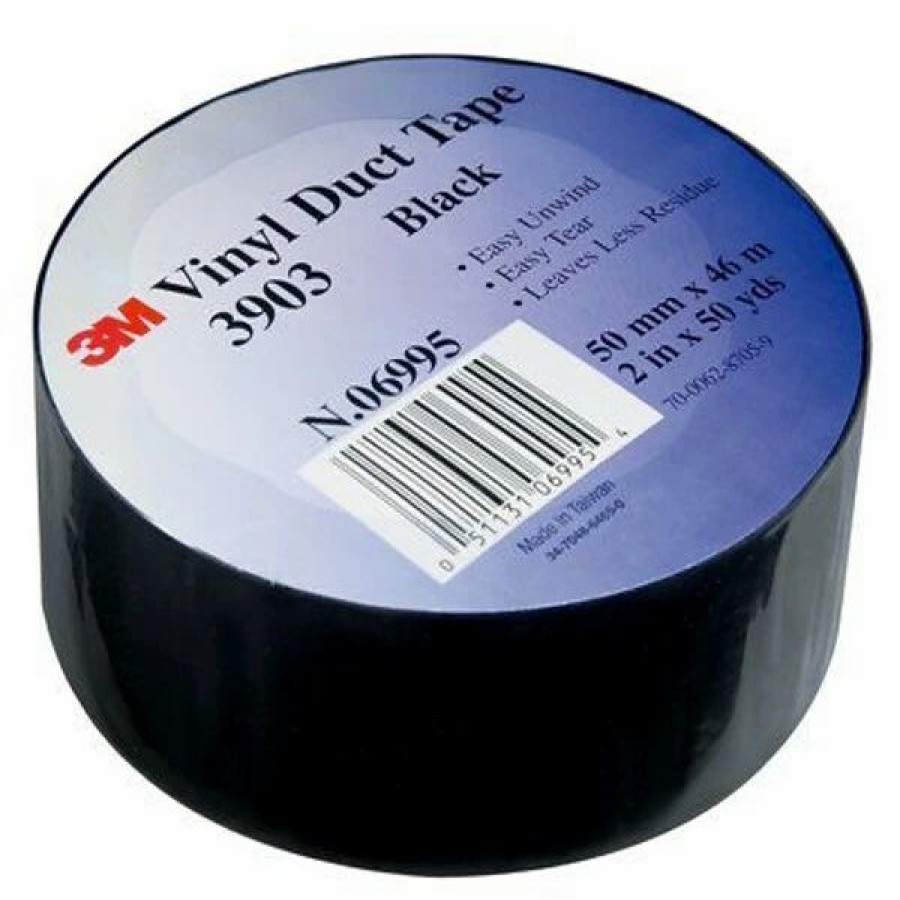 Tape * | 3M 2 X 50 Yds. Vinyl Duct Tape 3903, Black, 3/Pack