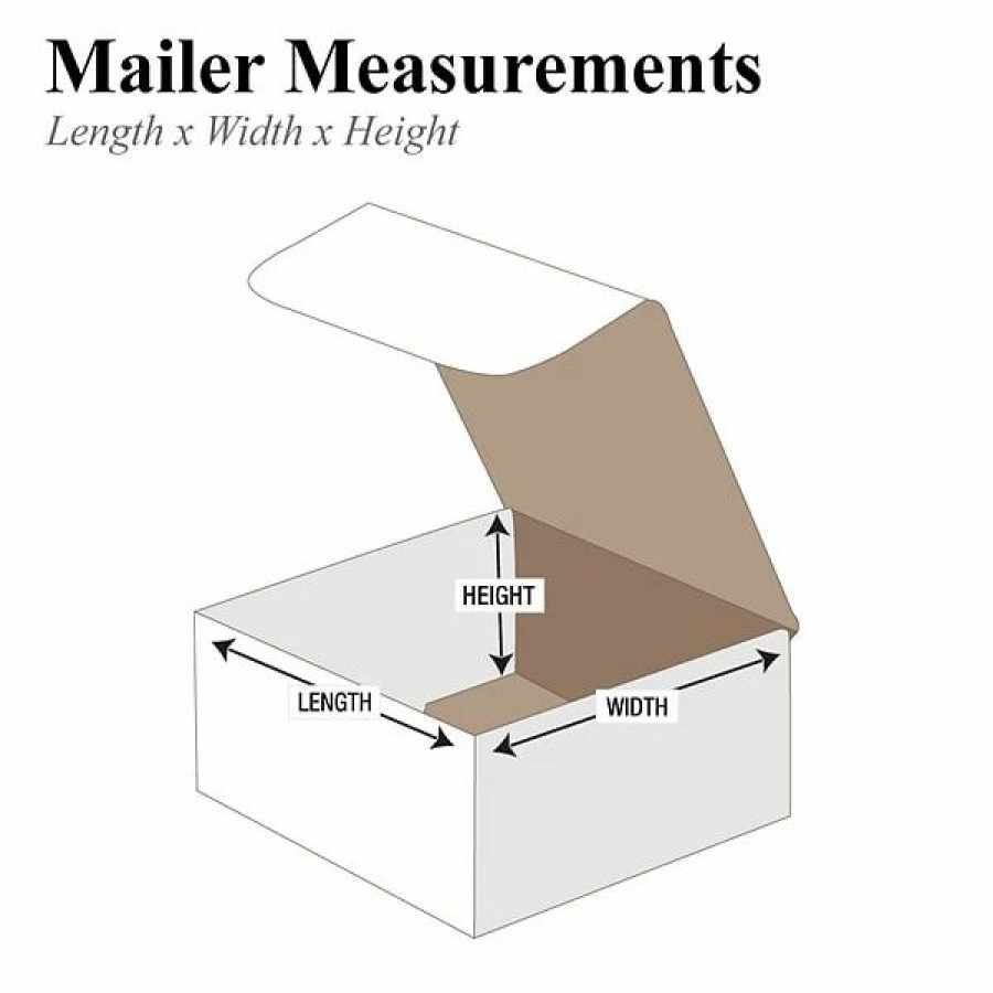 Corrugated Boxes & Pads * | Si Products Corrugated Mailers, 6 X 4 X 2 , White, 50/Bundle (M642)