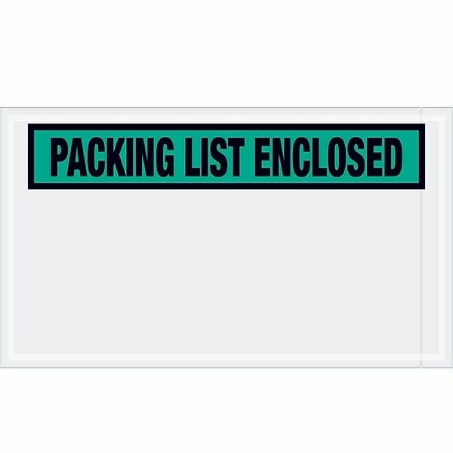 Filing Accessories * | Packing List Envelopes Tape Logic "Packing List Enclosed" Envelopes, 5 1/2 X 10 , Green, 1000/Case (Pl432)