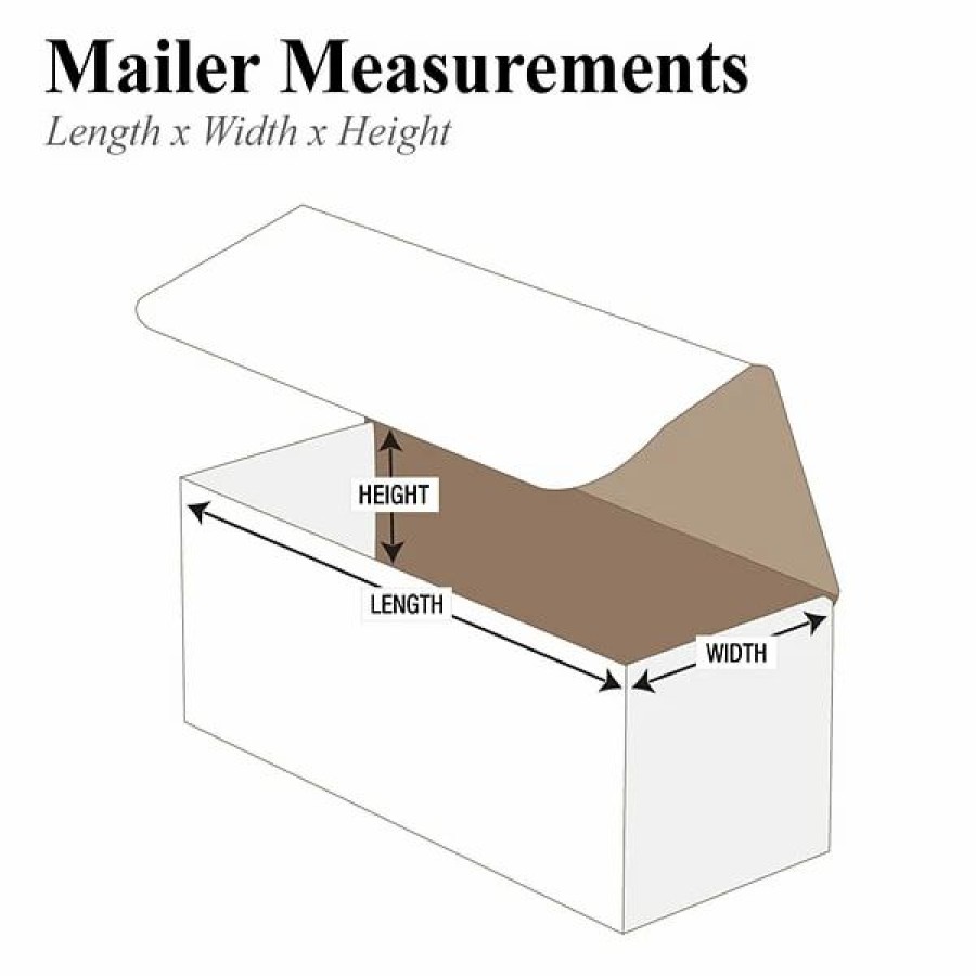 Corrugated Boxes & Pads * | Si Products 8 X 3 X 3 Corrugated Mailers, 50/Bundle (M833)