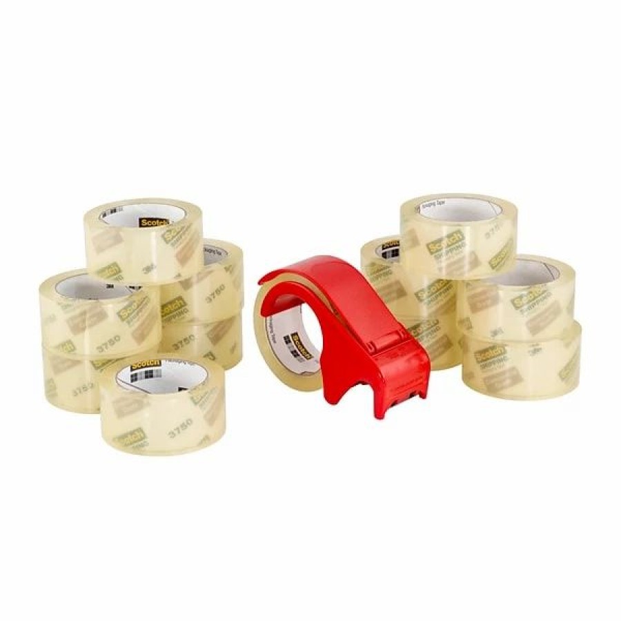 Packing Tape & Dispensers * | Scotch Commercial Grade Shipping Packing Tape, 1.88 X 54.6 Yds., Clear, 12 Rolls (3750-12-Dp3)