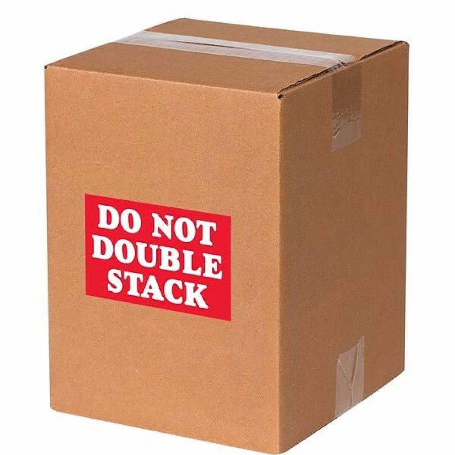 Filing Accessories * | Tape Logic Staples "Do Not Double Stack" Labels, Red/White, 5 X 3 , 500/Rl