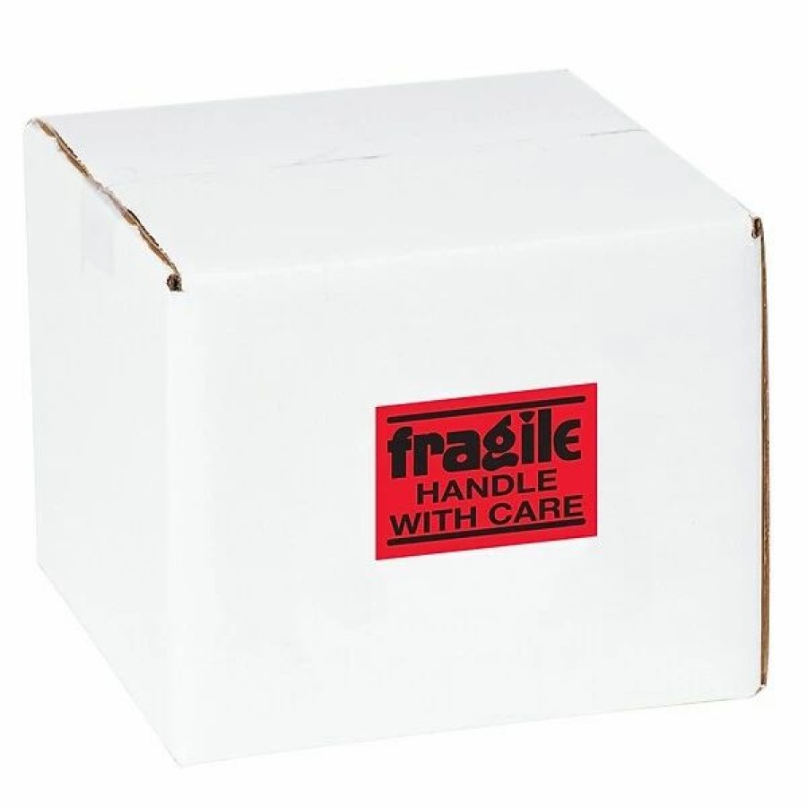 Filing Accessories * | Quill Brand "Fragile Handle With Care" Labels, Red/Black, 3 X 2 , 500/Rl