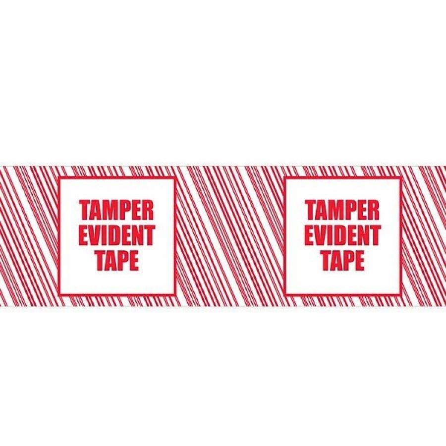 Tape * | Si Products Security Tape, 2 X 110 Yds., Red/White, 6/Pack (155Rcp)