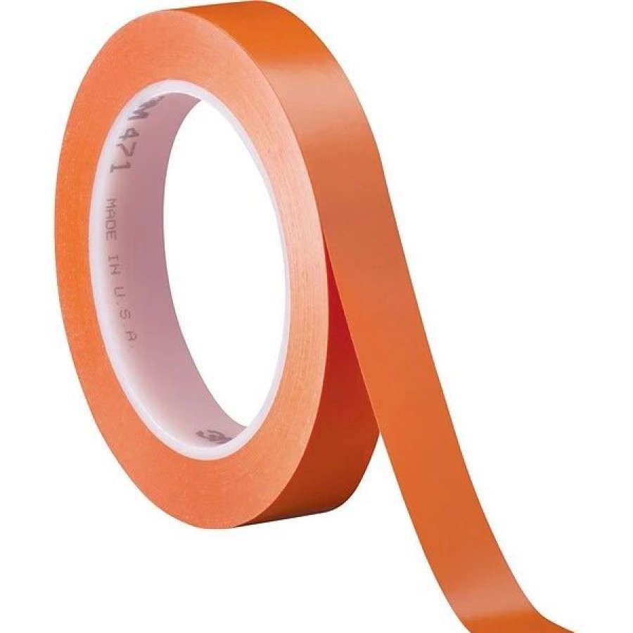 Tape * | 3M Solid Vinyl Safety Tapes 3M 3/4 X 36 Yds. Solid Vinyl Safety Tape 471, Orange, 3/Pack