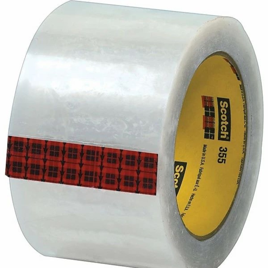 Packing Tape & Dispensers * | Hot Melt Tapes Scotch #355 Hot Melt Packing Tape, 3 W X 55 Yards, Clear, Pack Of 6 (T9053556Pk)