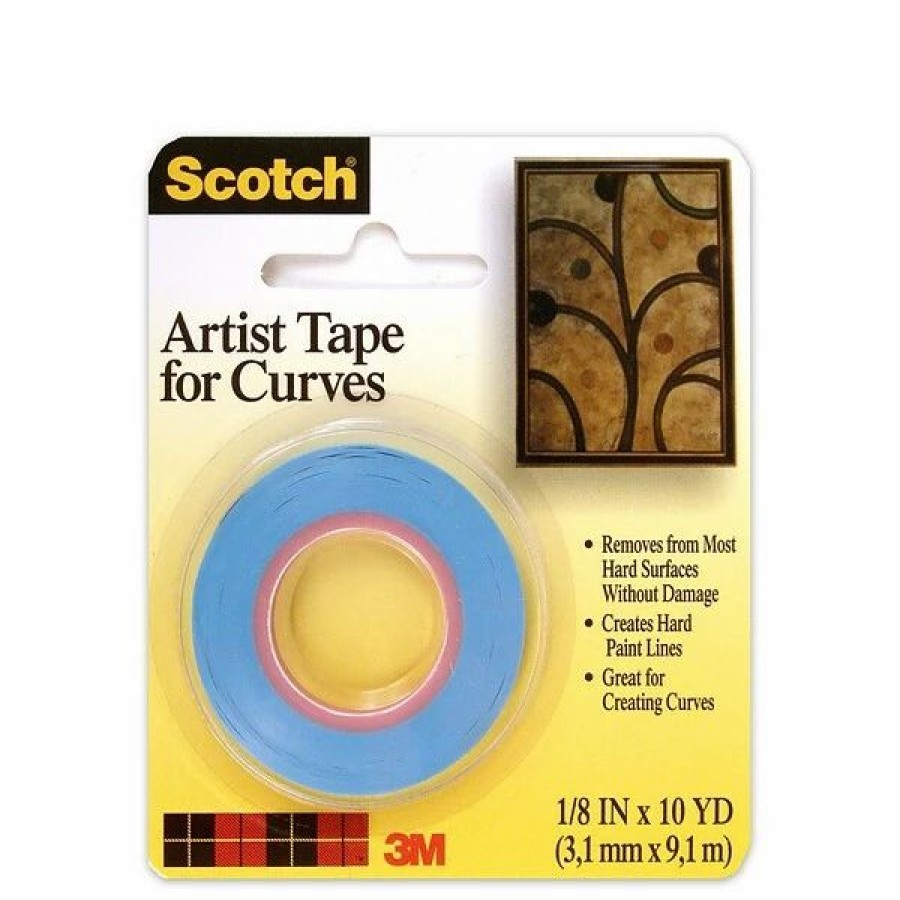 Tape * | Specialty Tape Scotch Artist Tape For Curves 1/8 In. X 10 Yd. [Pack Of 6] (6Pk-Fa2038)