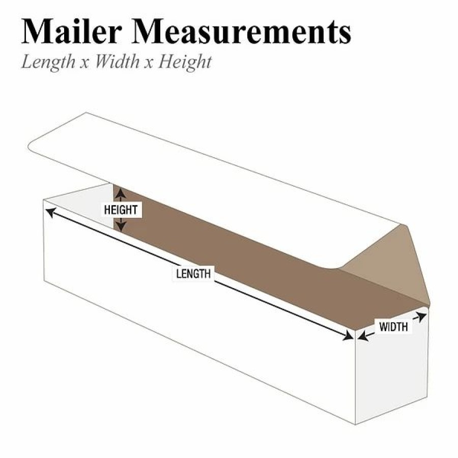 Corrugated Boxes & Pads * | Quill Brand 14 X 4 X 4 Corrugated Mailers, 50/Bundle (M1444)