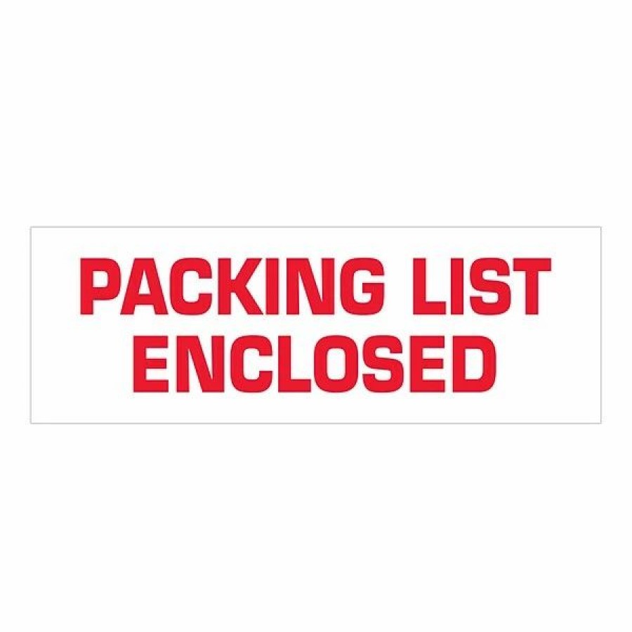 Tape * | Security Tape Tape Logic 2 X 55 Yds. Pre Printed "Packing List Enclosed" Carton Sealing Tape, 6/Pack