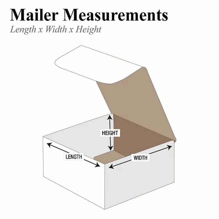 Corrugated Boxes & Pads * | Si Products 5 X 5 X 3 Corrugated Mailers, 50/Bundle (M553)