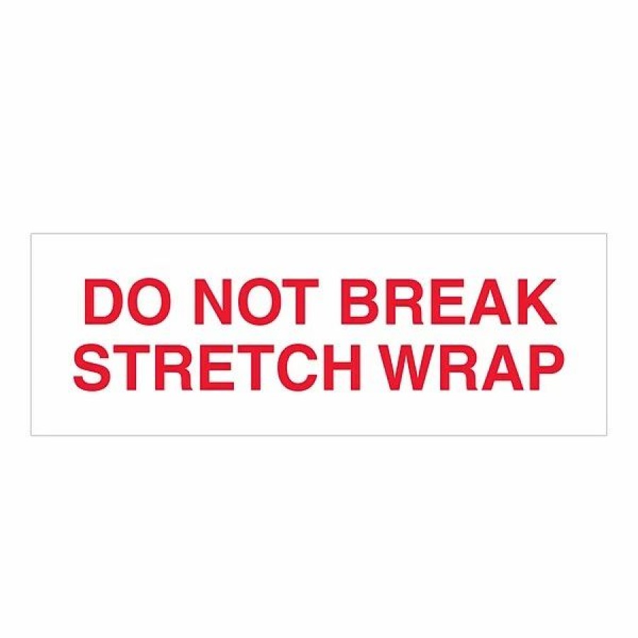 Filing Accessories * | Shipping Tags & Seals Tape Logic 2 X 110 Yds. Pre Printed "Do Not Break Stretch Wrap" Carton Sealing Tape, 6/Pack