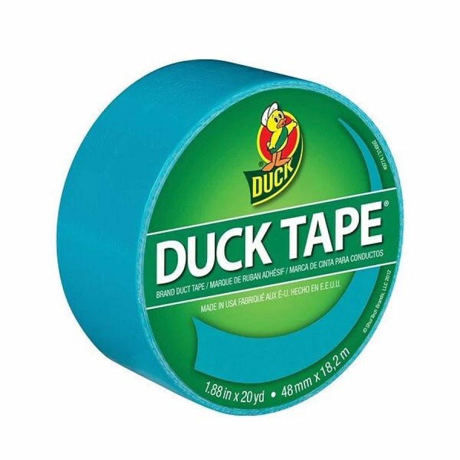 Tape * | Duck Heavy Duty Duct Tapes, 1.88 X 20 Yds./1.88 X 15 Yds., Aqua/Dove Gray/Fluorescent Lilac, 3 Rolls/Pack (Ducklag-Stp)