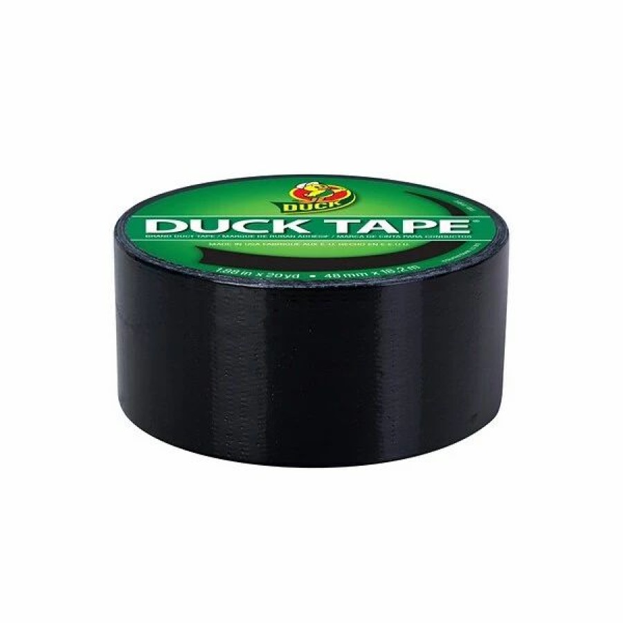 Tape * | Duck Heavy Duty Duct Tape Set, 1.88 X 20 Yds./1.88 X 15 Yds., Black/Orange, 2 Rolls/Pack (Duckorbk-Stp)